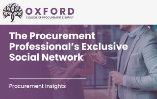 Blog header reads '6 Tips For Using Procurious: The Procurement Professional’s Exclusive Social Network'