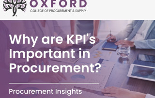 Blog header reads 'Why are KPI's Important in Procurement'